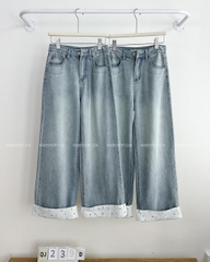 Quần Jean Số 239-D 8179 OR Lai Chấm Bi