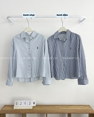 Áo Sơ Mi Số 263-B 611 TD Sọc Thêu Ngựa
