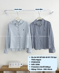 Áo Sơ Mi Số 263-B 611 TD Sọc Thêu Ngựa