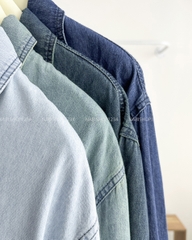 Áo Sơ Mi Số 266-D 80099 TD Denim 2 Túi