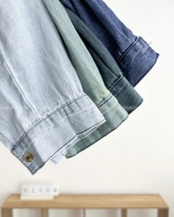 Áo Sơ Mi Số 266-D 80099 TD Denim 2 Túi