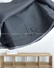 Chân Váy Số 252-A 6826 Ngắn Xếp Li 2 Nơ