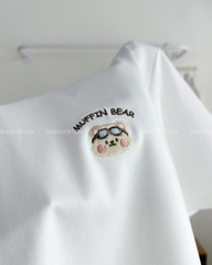 Set Đồ Số 76-B Thêu Gấu Muffin Kèm Short