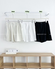 Quần Short Số 131-B 1218 Kaki Xếp Li