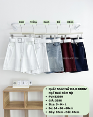 Quần Short Số 132-B 88002 Ngố Kaki Kèm Nịt
