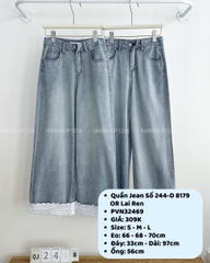 Quần Jean Số 244-D 8179 OR Lai Ren