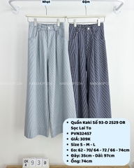 Quần Kaki Số 93-D 2529 OR Sọc Lai To