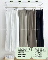 Quần Tây Số 7-B 1008 BG Mango Chiết Li
