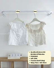Áo Kiểu Số 226-A 2119 Sát Nách Cổ Bèo Ren