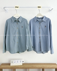 Áo Sơ Mi Số 269-M 103 TD Denim Thêu Gấu