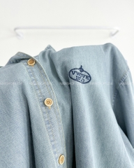 Áo Sơ Mi Số 270-M 105 TD Denim Thêu Chữ