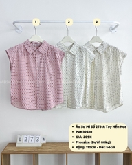 Áo Sơ Mi Số 273-A Tay Hến Hoa