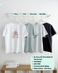 Áo Thun Số 178-D 6648 TN Thỏ Nơ Ren
