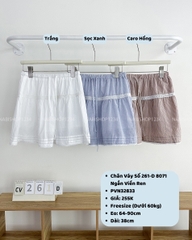 Chân Váy Số 261-D 8071 Ngắn Viền Ren