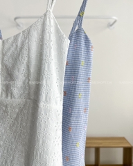 Váy Số 164-D 3869 2 Dây Hoạ Tiết Hoa