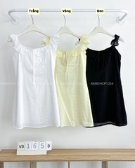 Váy Số 165-D 3727 2 Dây Bèo Thô Thêu Hoa