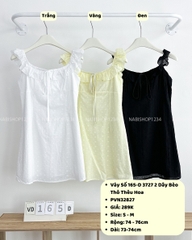 Váy Số 165-D 3727 2 Dây Bèo Thô Thêu Hoa