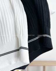 Áo Len Số 105-B 3747 Polo Gân Sát Nách