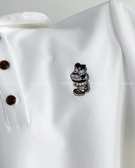 Áo Thun Số 182-D 3599 Polo Thêu Gấu