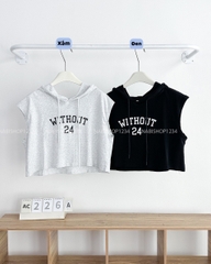 Áo Croptop Số 226-A 8802 Tanktop Mũ Without