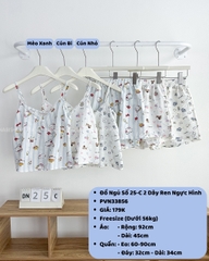 Đồ Ngủ Số 25-C 2 Dây Ren Ngực Hình