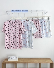 Đồ Ngủ Số 24-C Pijama Cổ Tim Hình