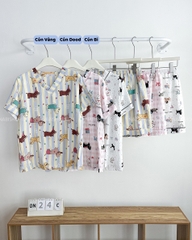 Đồ Ngủ Số 24-C Pijama Cổ Tim Hình