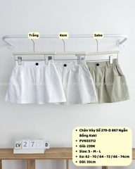 Chân Váy Số 279-D 867 Ngắn Bồng Kaki