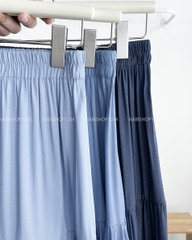 Chân Váy Số 277-D 1067 Dài Jean Giấy 3 Tầng