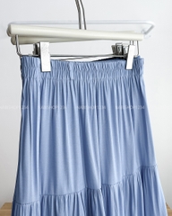 Chân Váy Số 277-D 1067 Dài Jean Giấy 3 Tầng