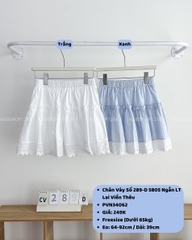 Chân Váy Số 289-D 5805 Ngắn LT Lai Viền Thêu