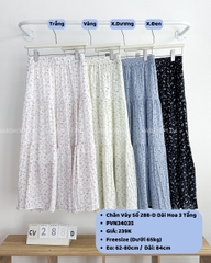 Chân Váy Số 288-D 9057 Dài Hoa 3 Tầng