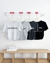 Áo Croptop Số 229-B 2249 Eo Nhún UNFK