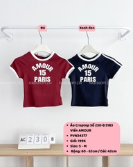 Áo Croptop Số 230-B 5183 Viền AMOUR