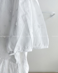 Áo Kiểu Số 269-D BBD Hoa Nổi Cổ Ren