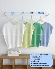 Áo Len Số 107-D 50786 Sát Nách Trơn