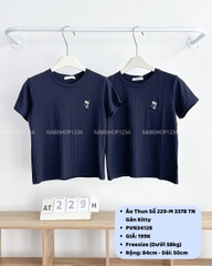 Áo Thun Số 229-M 3378 TN Gân Kitty