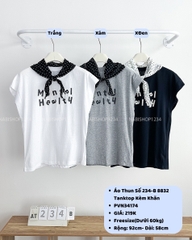 Áo Thun Số 234-B 8832 Tanktop Kèm Khăn