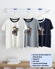 Áo Thun Số 235-B 3090 TN Chấm Bi Kitty
