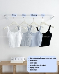 Áo Croptop Số 196-B 8205 Bra Trơn