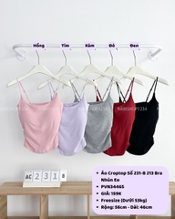 Áo Croptop Số 231-B 213 Bra Nhún Eo