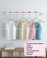 Áo Croptop Số 232-B 588 Bra Cổ Yếm