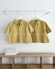 Áo Sơ Mi Số 243-B TN Kaki Lửng Thêu Cún