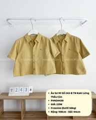 Áo Sơ Mi Số 243-B TN Kaki Lửng Thêu Cún