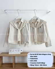 Áo Sơ Mi Số 260-B Ngựa Lửng Kèm Khăn