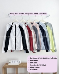 Áo Khoác Số 287-B 609 Dù Phối Màu