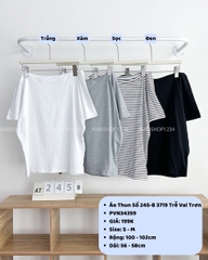 Áo Thun Số 245-B 3719 Trễ Vai Trơn