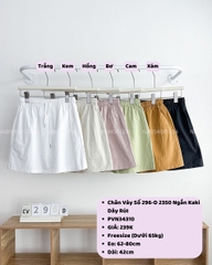 Chân Váy Số 296-D 2350 Ngắn Kaki Dây Rút
