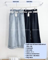 Quần Jean Số 256-B 3300 OR Lai Viền + Nịt