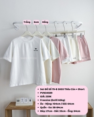 Set Đồ Số 79-B 3003 Thêu Cún + Short